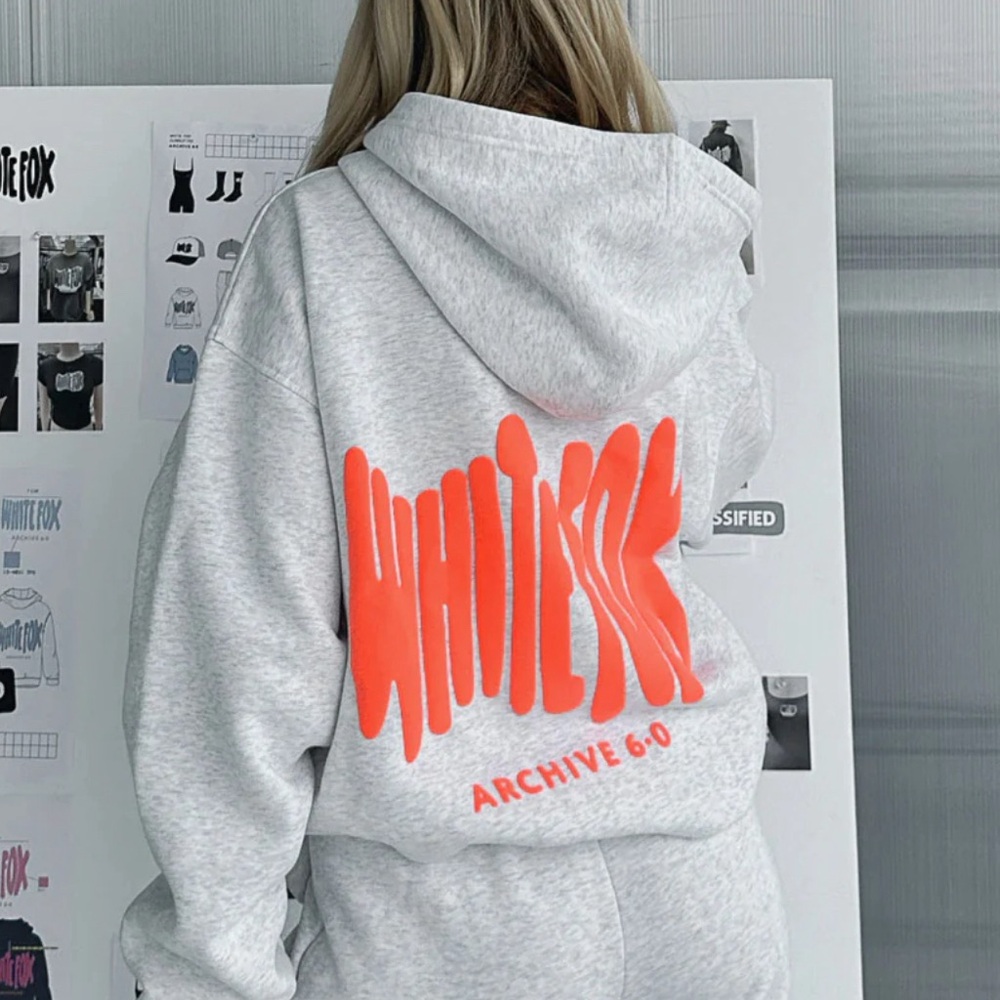 White Fox Boutique Archive 6.0 Oversized Hoodie Cloudburst S/M sweatshirt